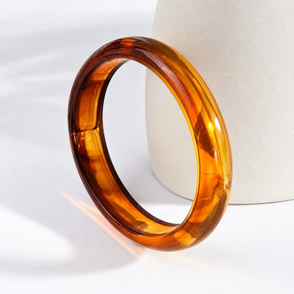 3pc Boho Tortoise & Ivory Bangle Set
