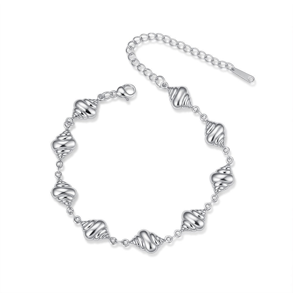 18k Boho Mixed Motif Link Bracelet