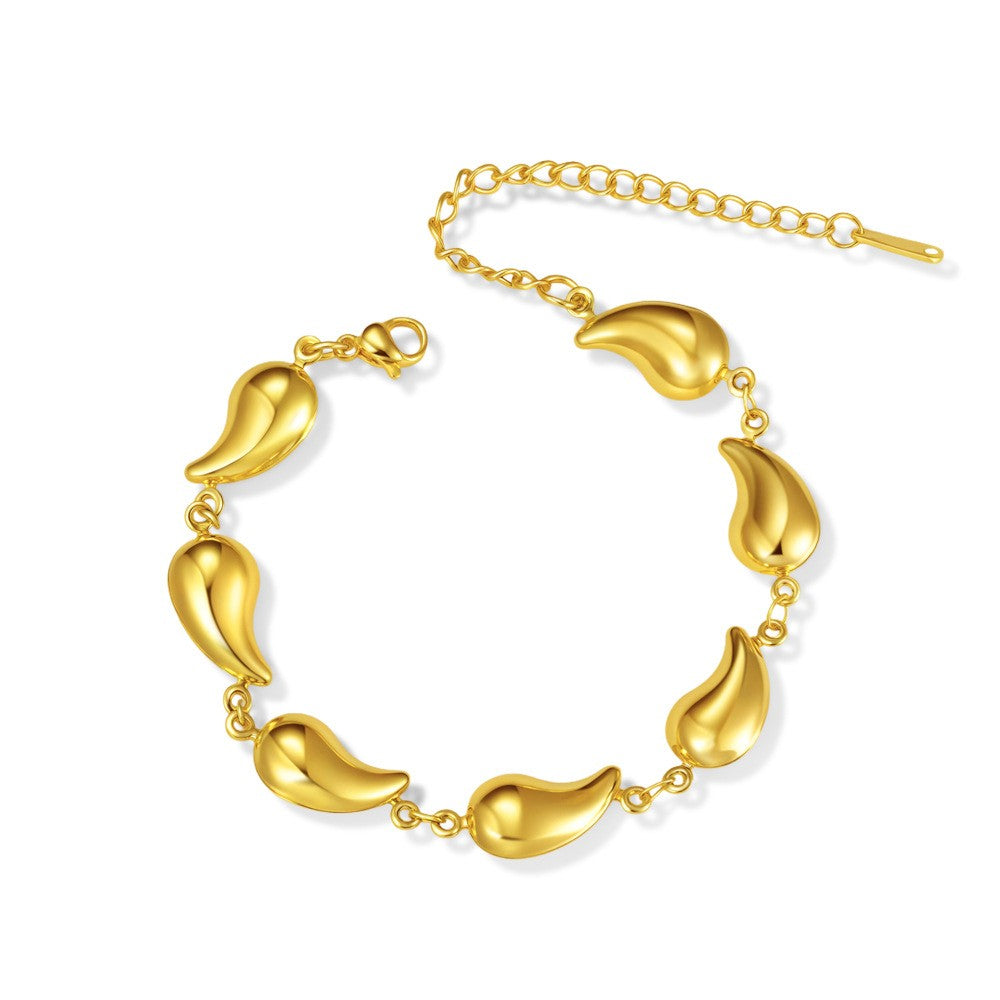 18k Boho Mixed Motif Link Bracelet