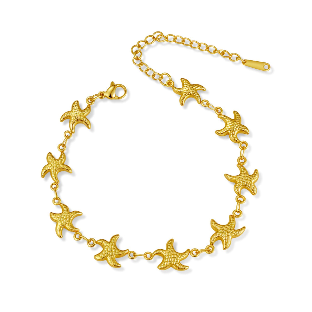 18k Boho Mixed Motif Link Bracelet