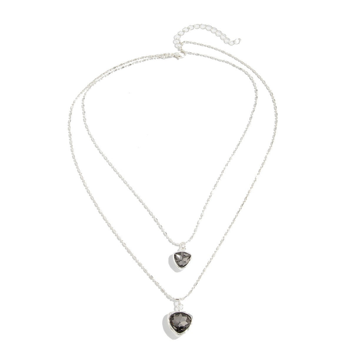 Classy Layered Geometric Pendant Necklace