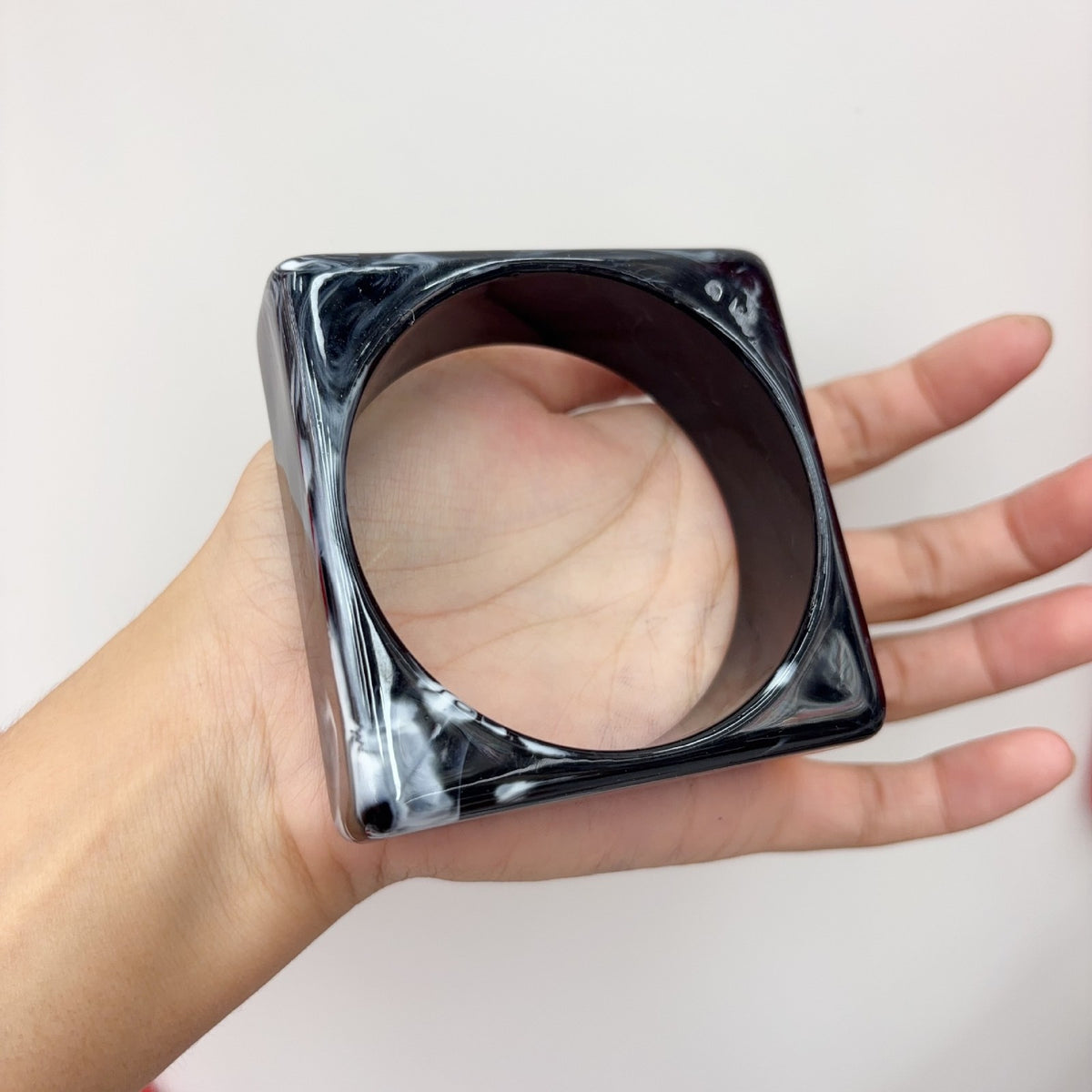 Classy Geometric Square Resin Bangle