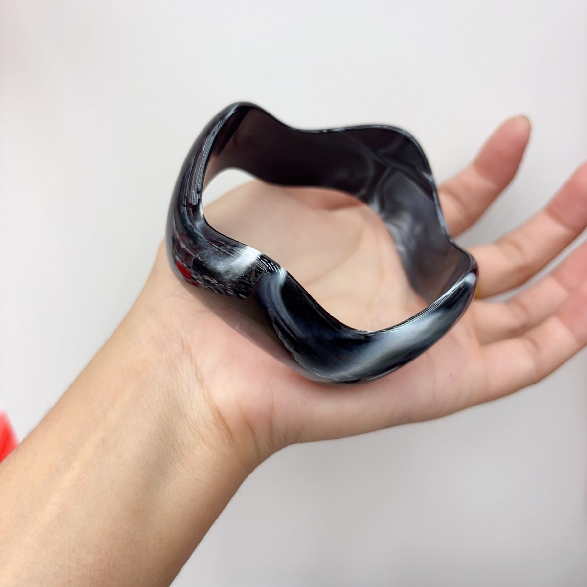 Classy Geometric Square Resin Bangle