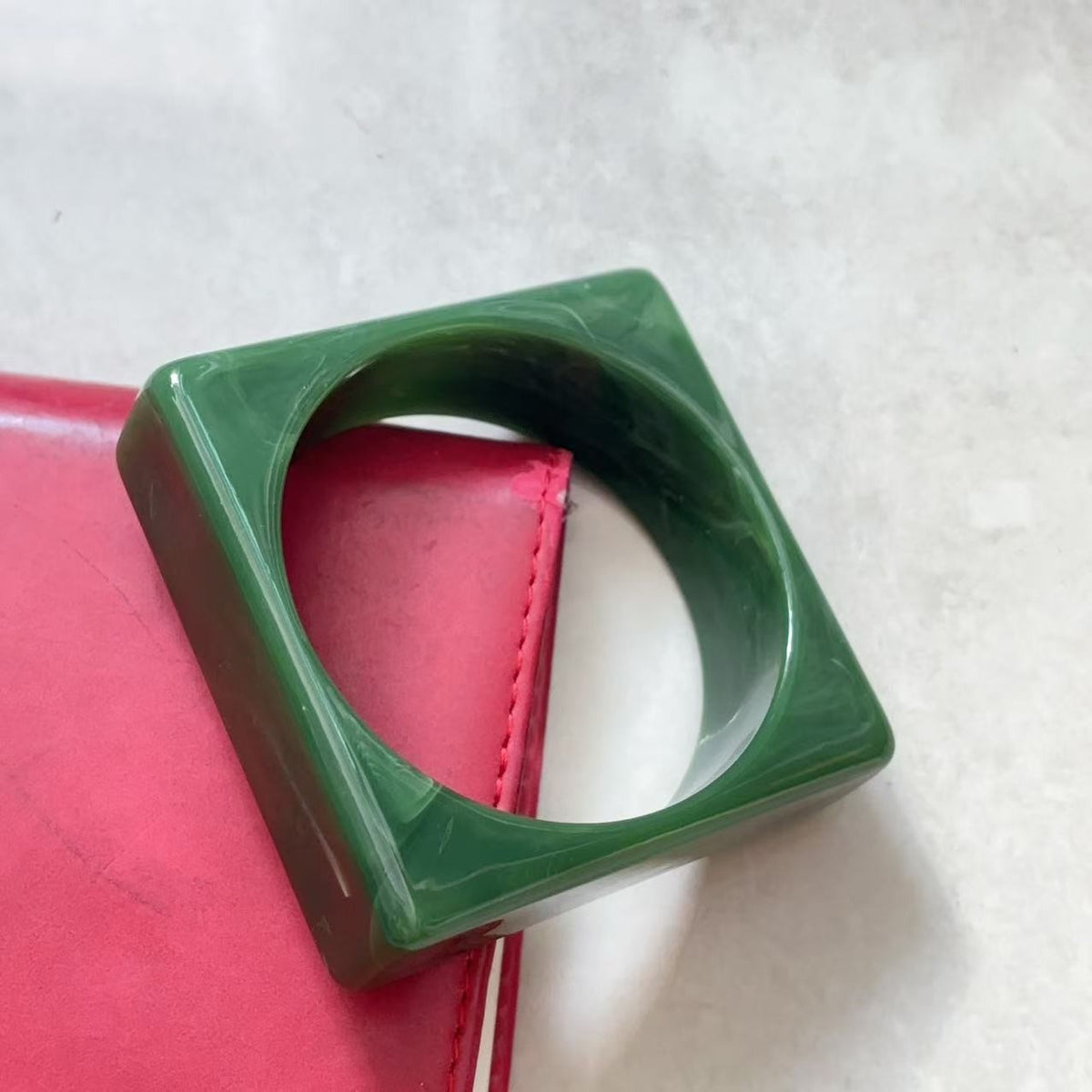 Classy Geometric Square Resin Bangle