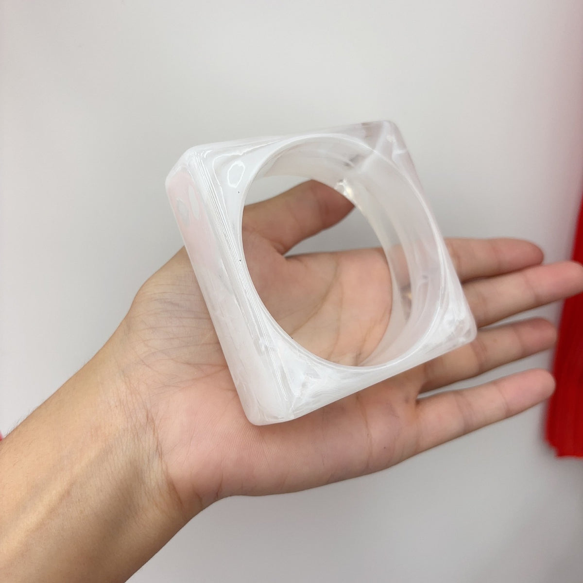 Classy Geometric Square Resin Bangle