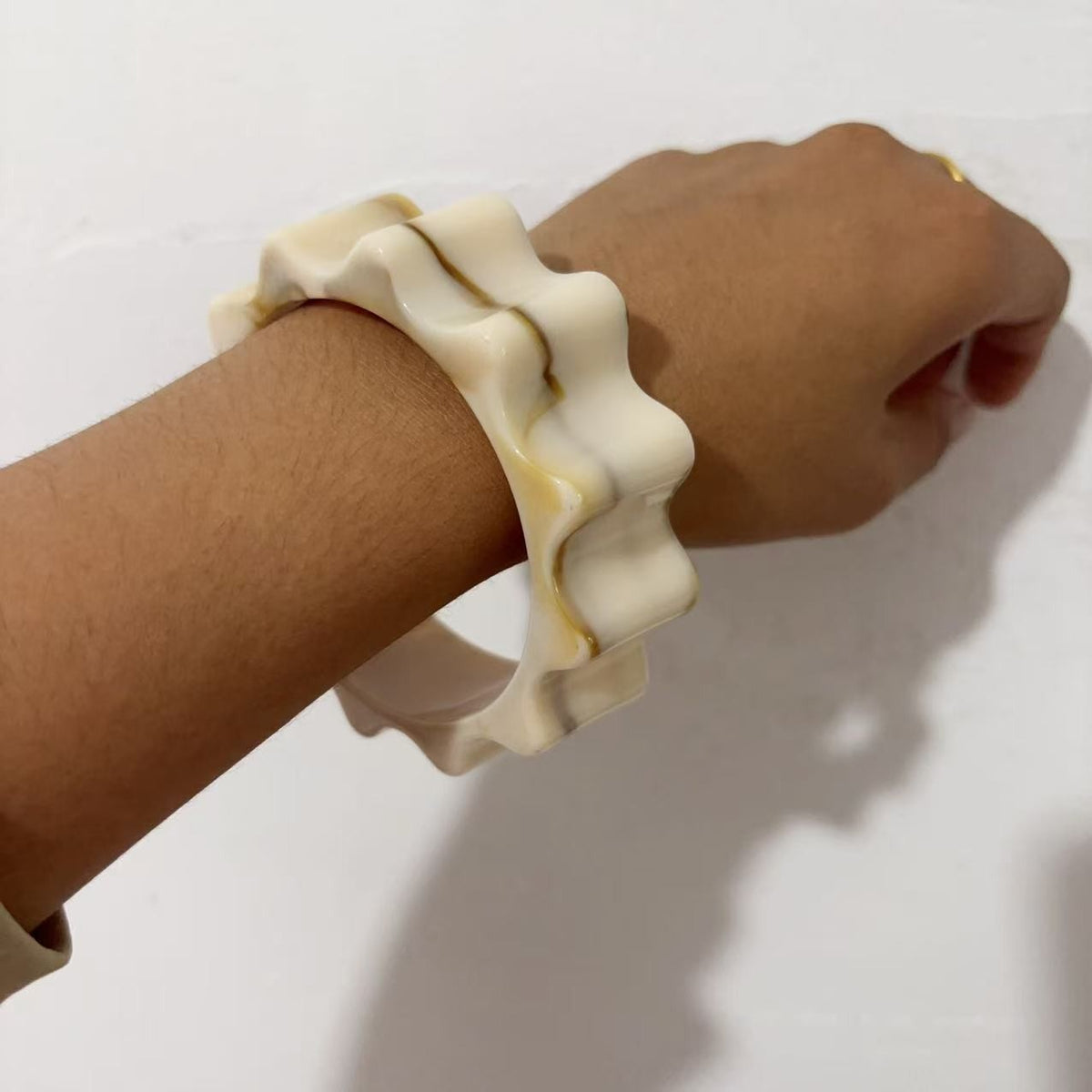 Classy Geometric Square Resin Bangle