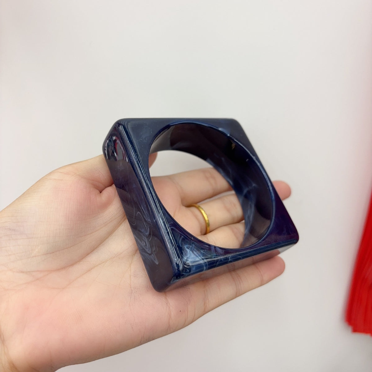 Classy Geometric Square Resin Bangle