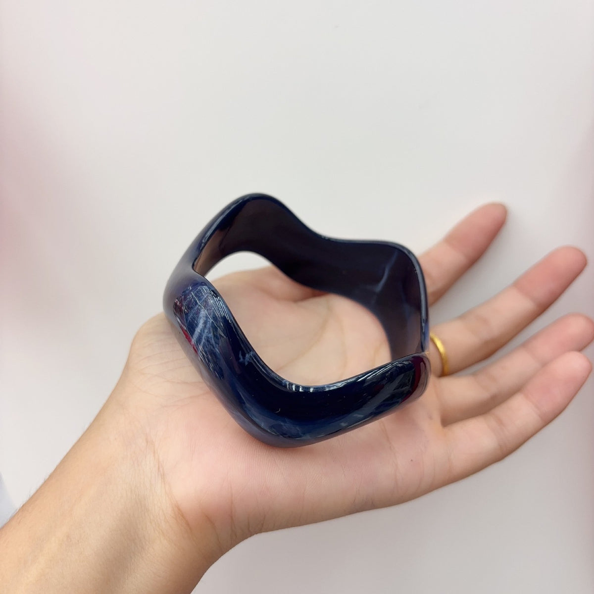 Classy Geometric Square Resin Bangle