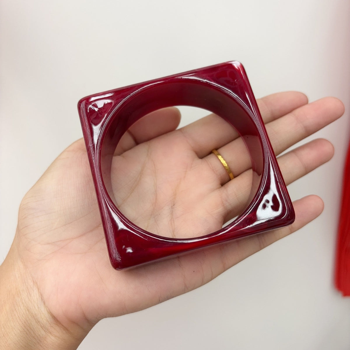 Classy Geometric Square Resin Bangle