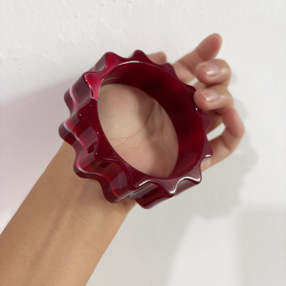 Classy Geometric Square Resin Bangle