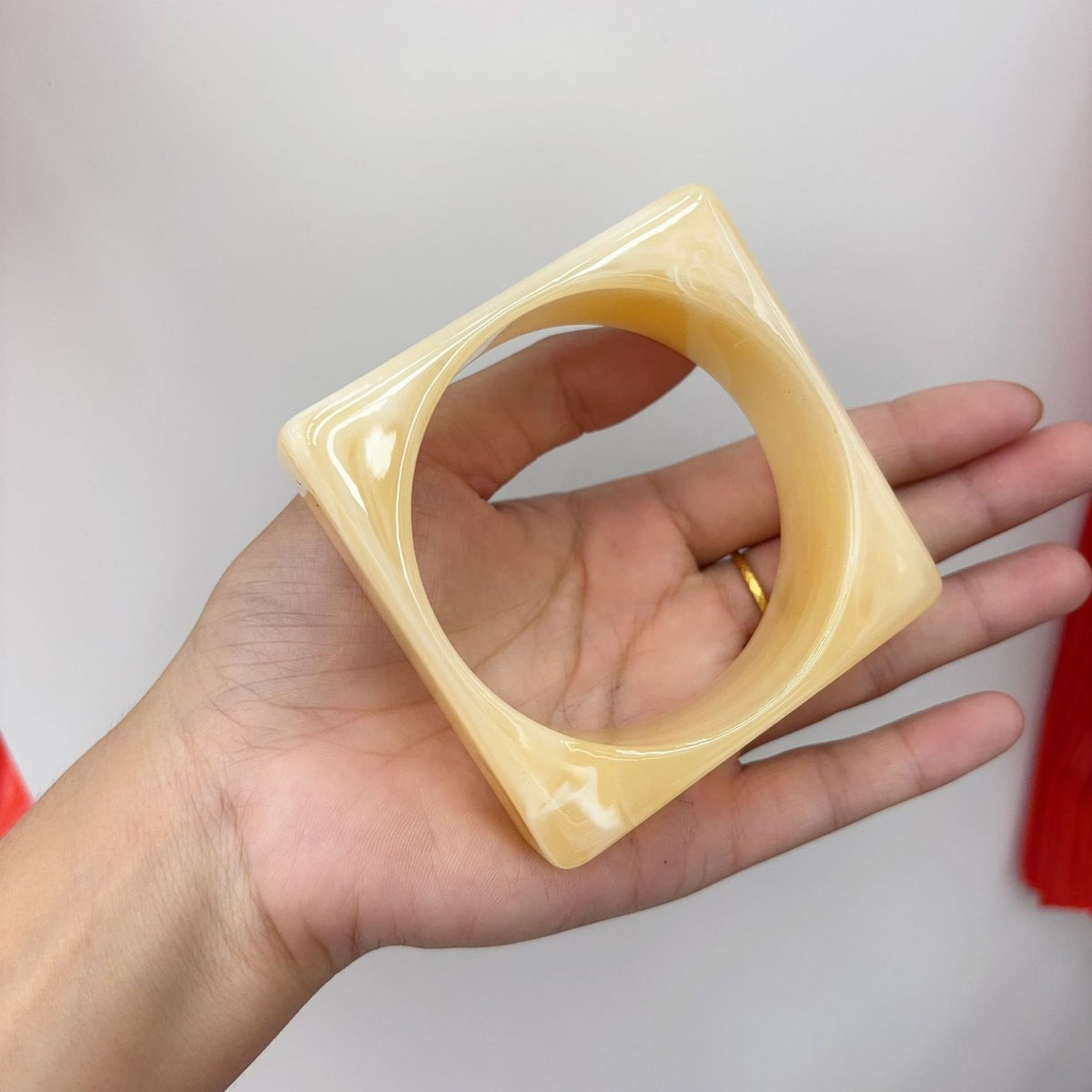 Classy Geometric Square Resin Bangle