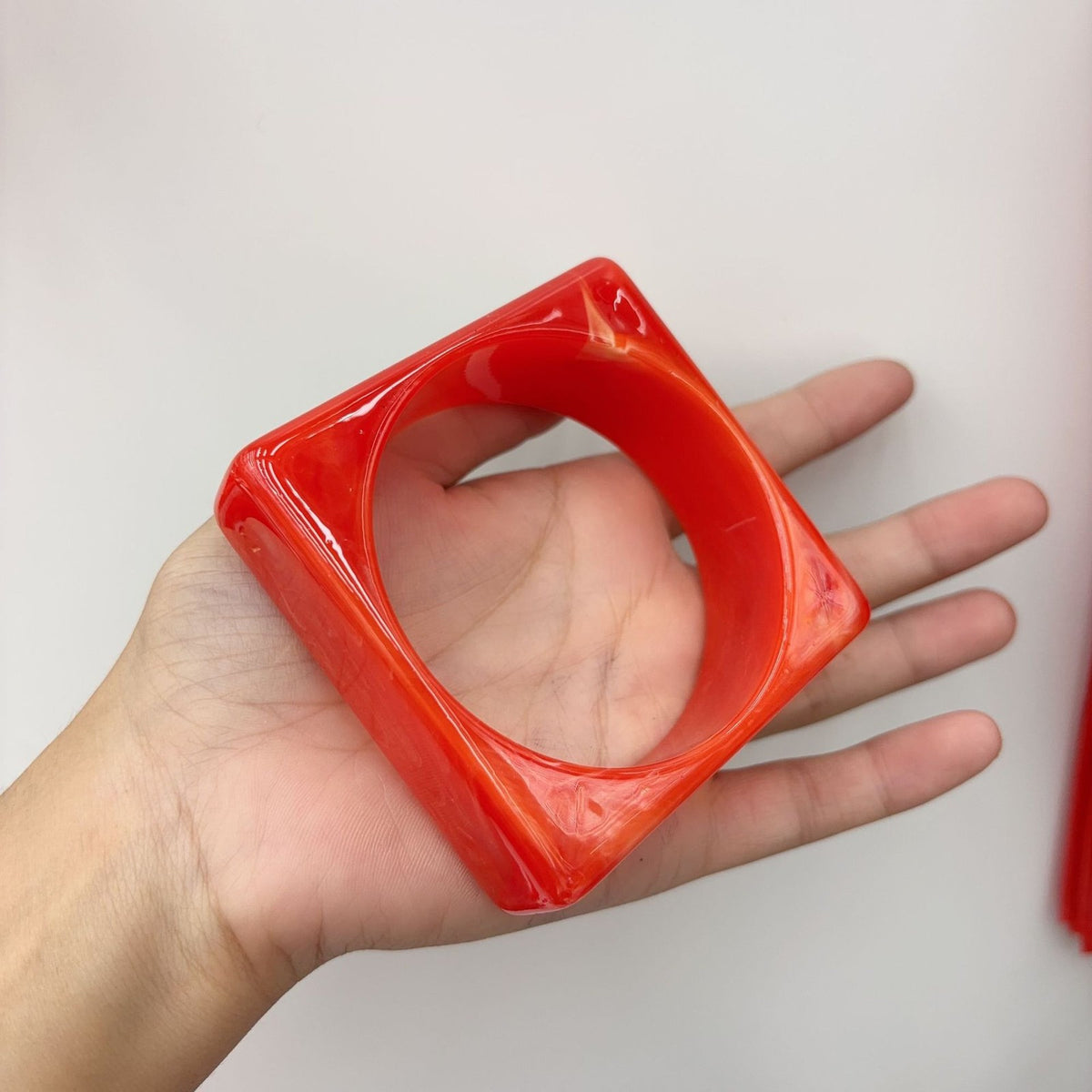 Classy Geometric Square Resin Bangle