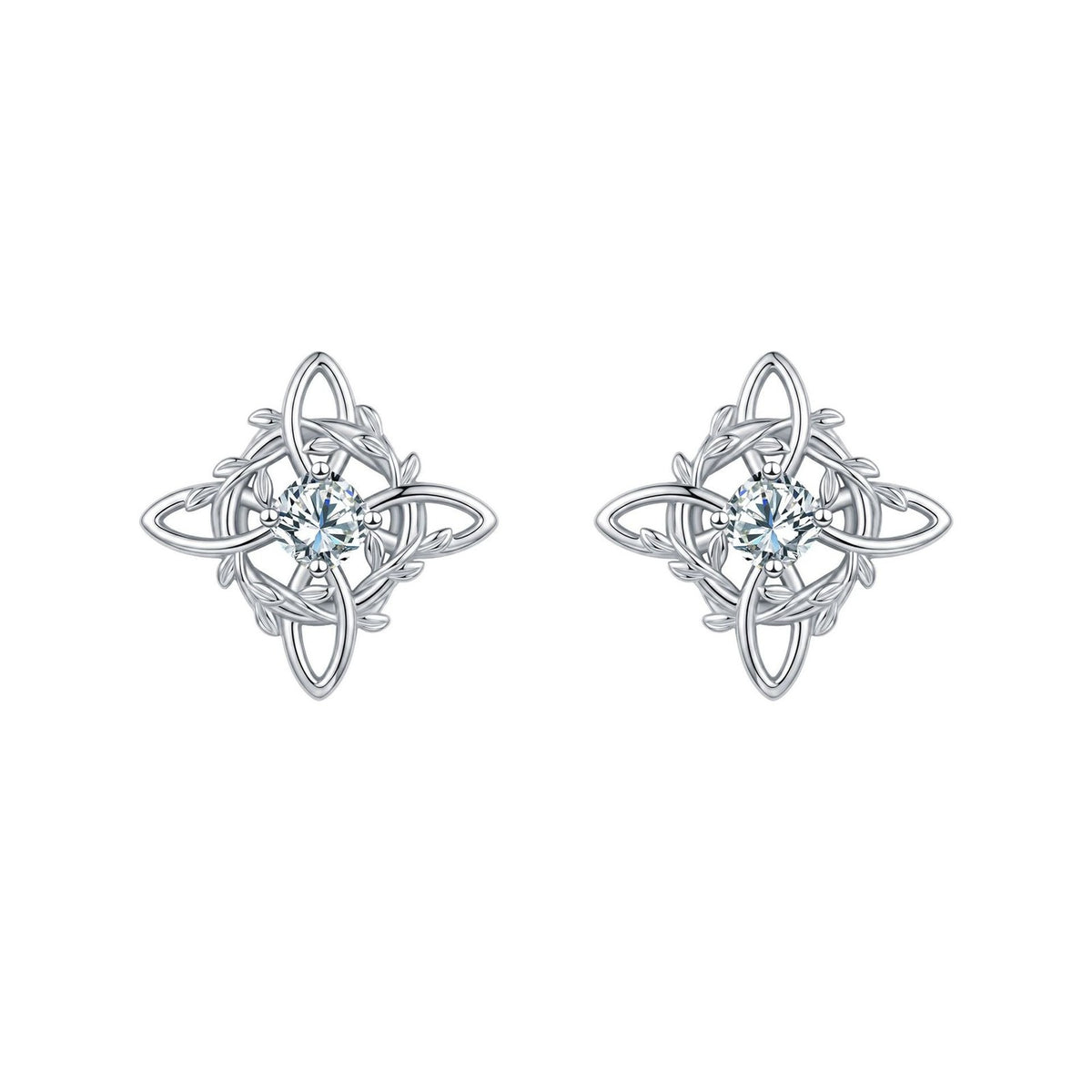 Elegant Celtic Knot Stud Earrings