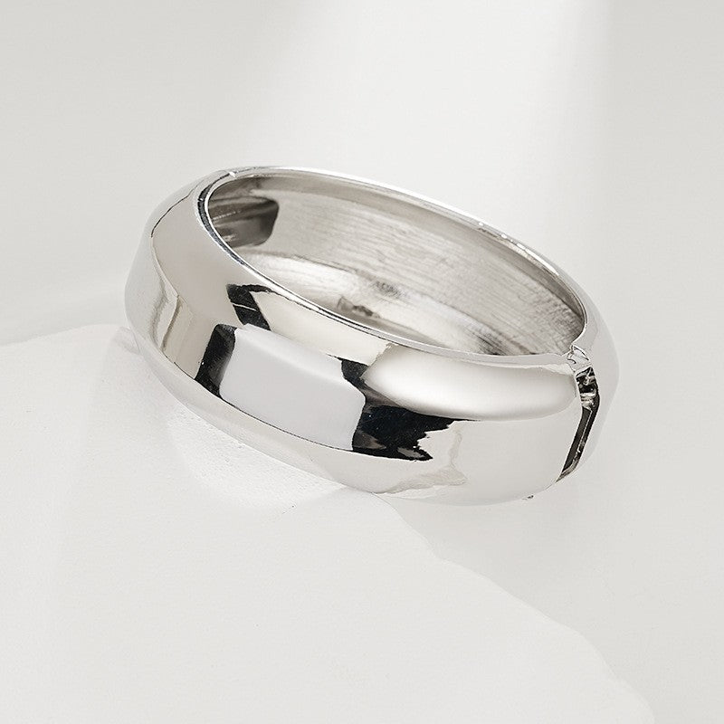 Bold Sculptural Wave Cuff Bracelet