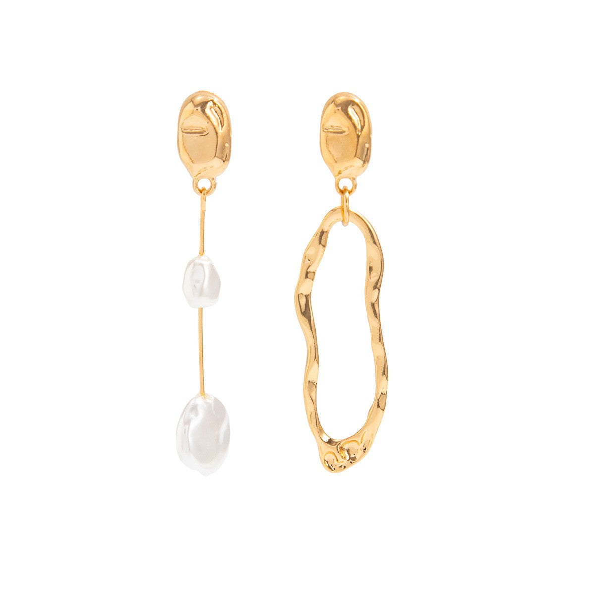 Classy Vintage Irregular Pearl Drop Earrings