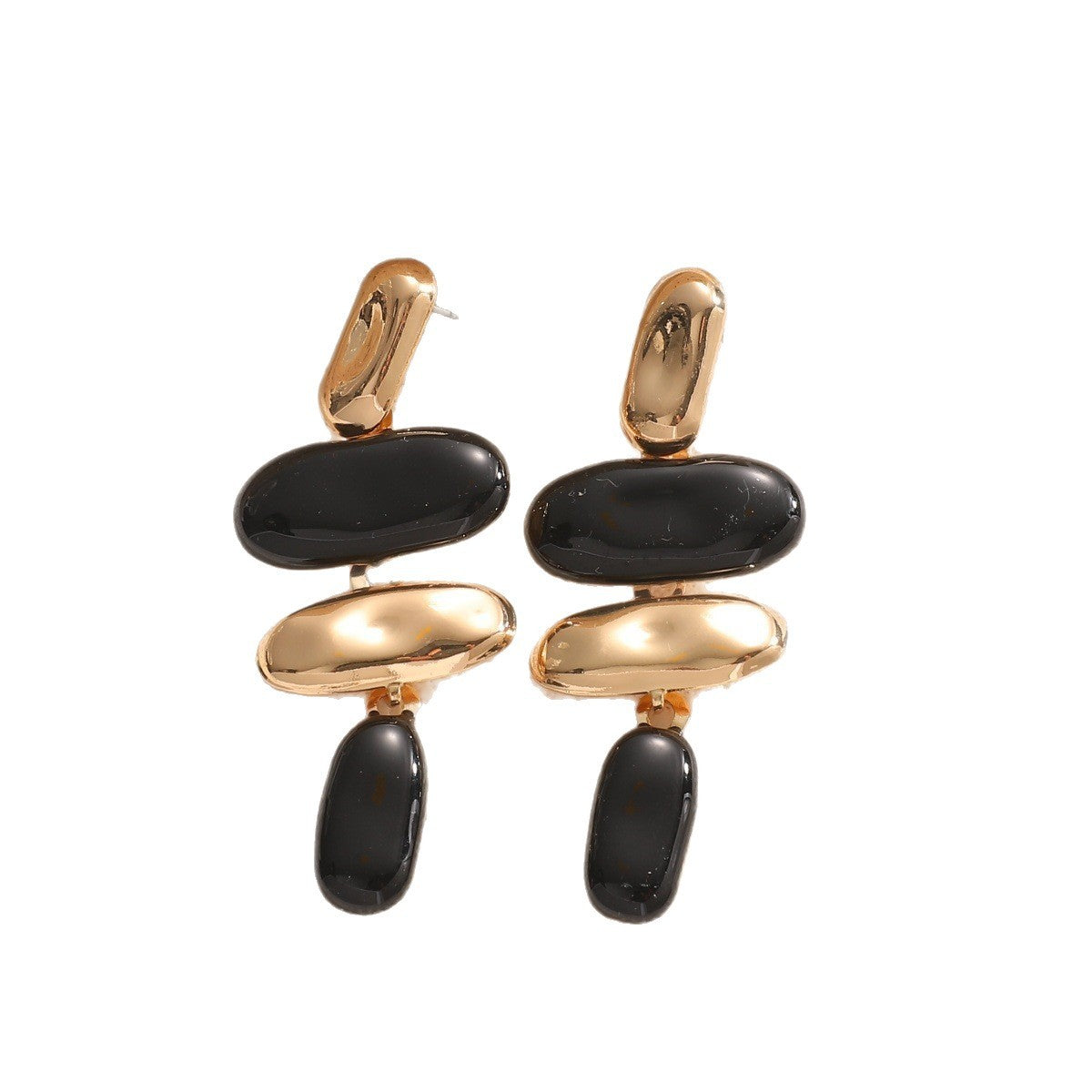 Classy Geometric Block Drop Earrings