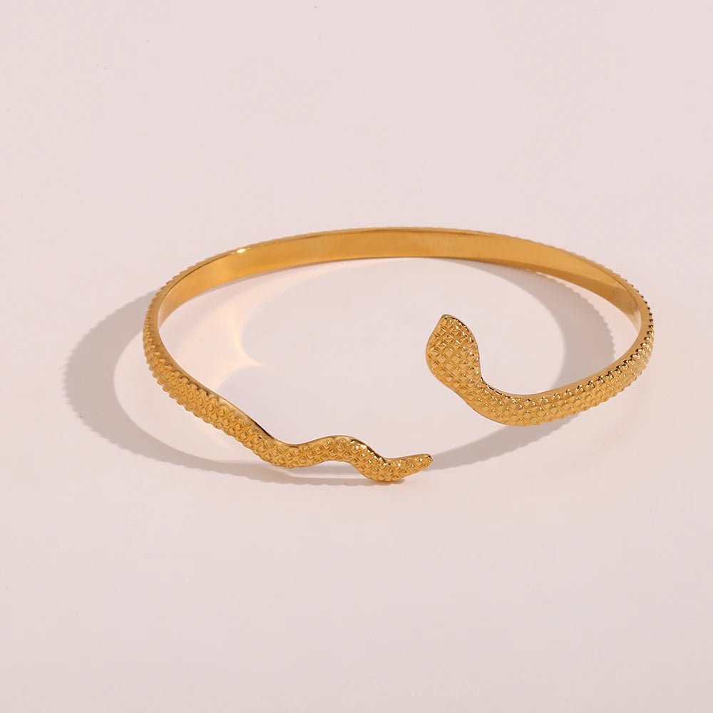 18k Adjustable Snake Bracelet - Veinci