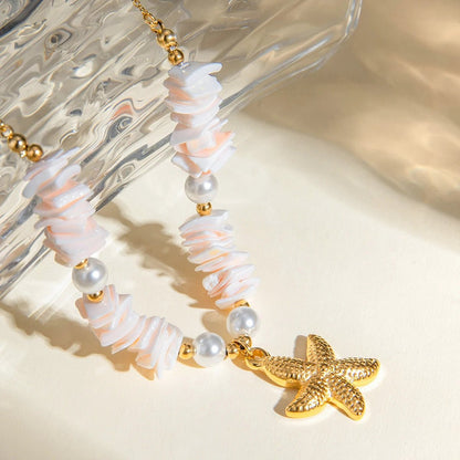 18k Boho Oceanic Sea Shell Necklaces - Veinci