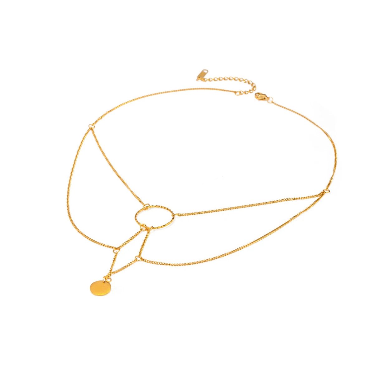 18k Dainty Layered Constellation Necklace - Veinci