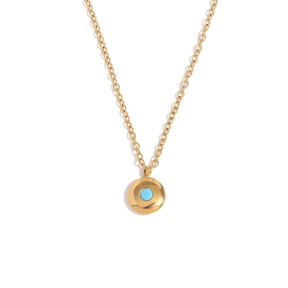 18k Dainty Minimal Birthstone Necklace - Veinci