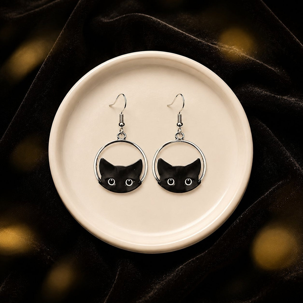 Cute Cat Hook Earrings