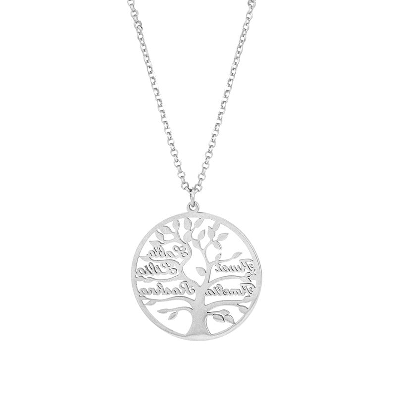 Personalized Names Family Tree Necklace