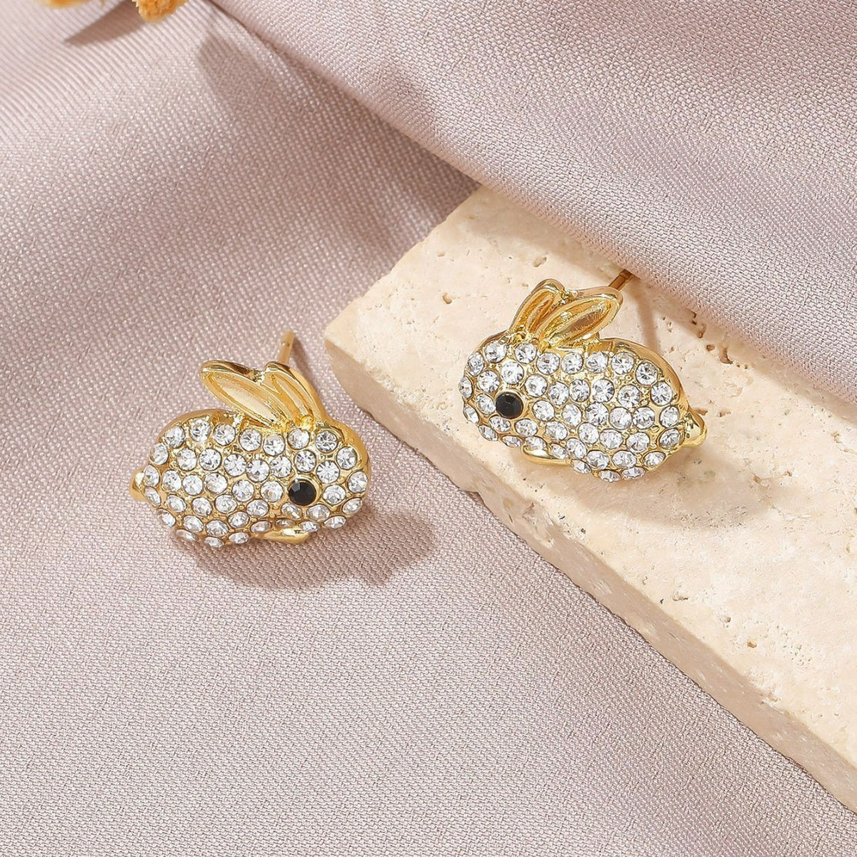 Dainty Bunny Stud Earrings