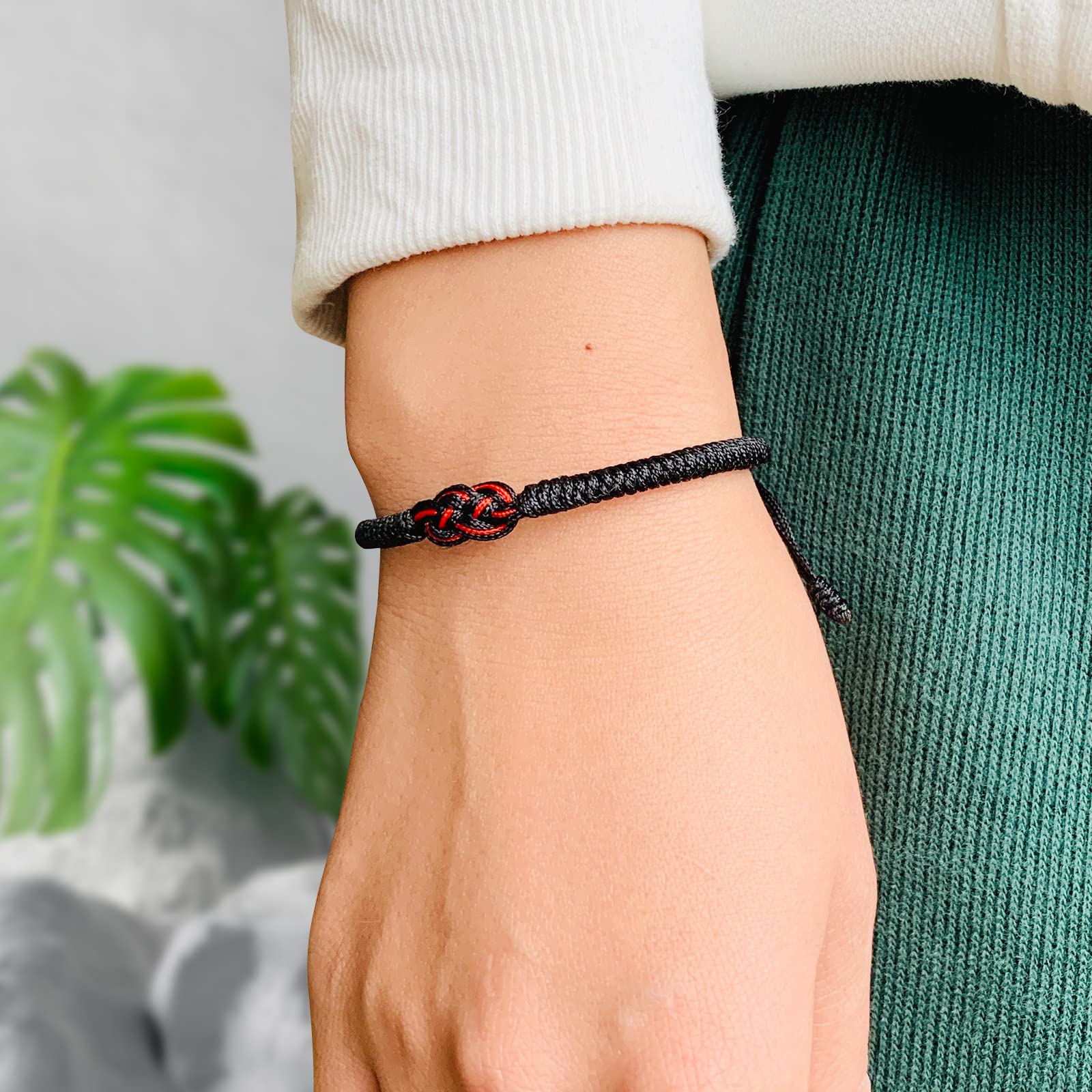 Minimal Red Thread Of Fate Couples Bracelet