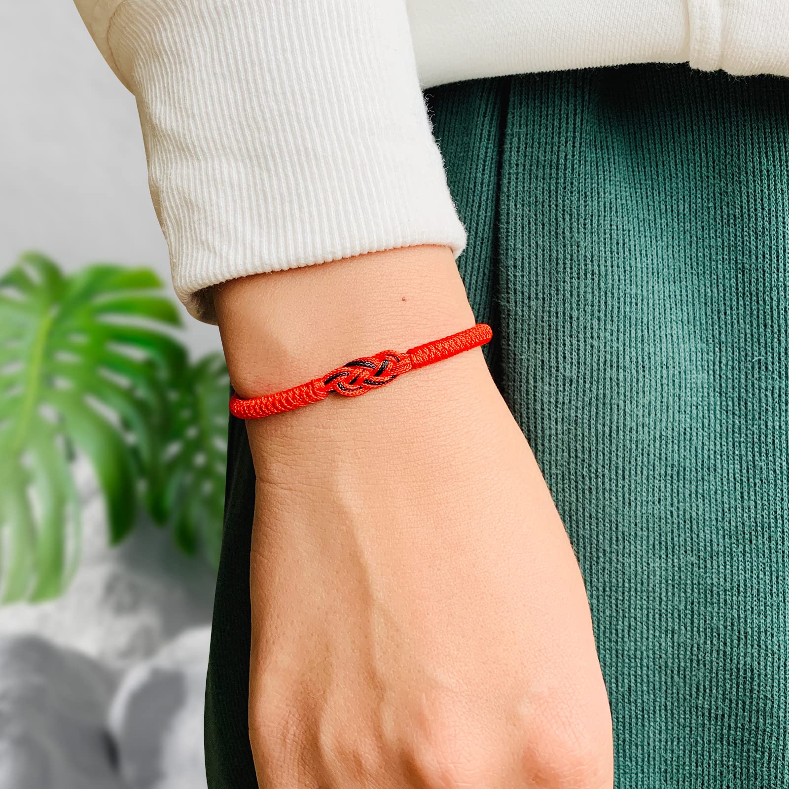 Minimal Red Thread Of Fate Couples Bracelet