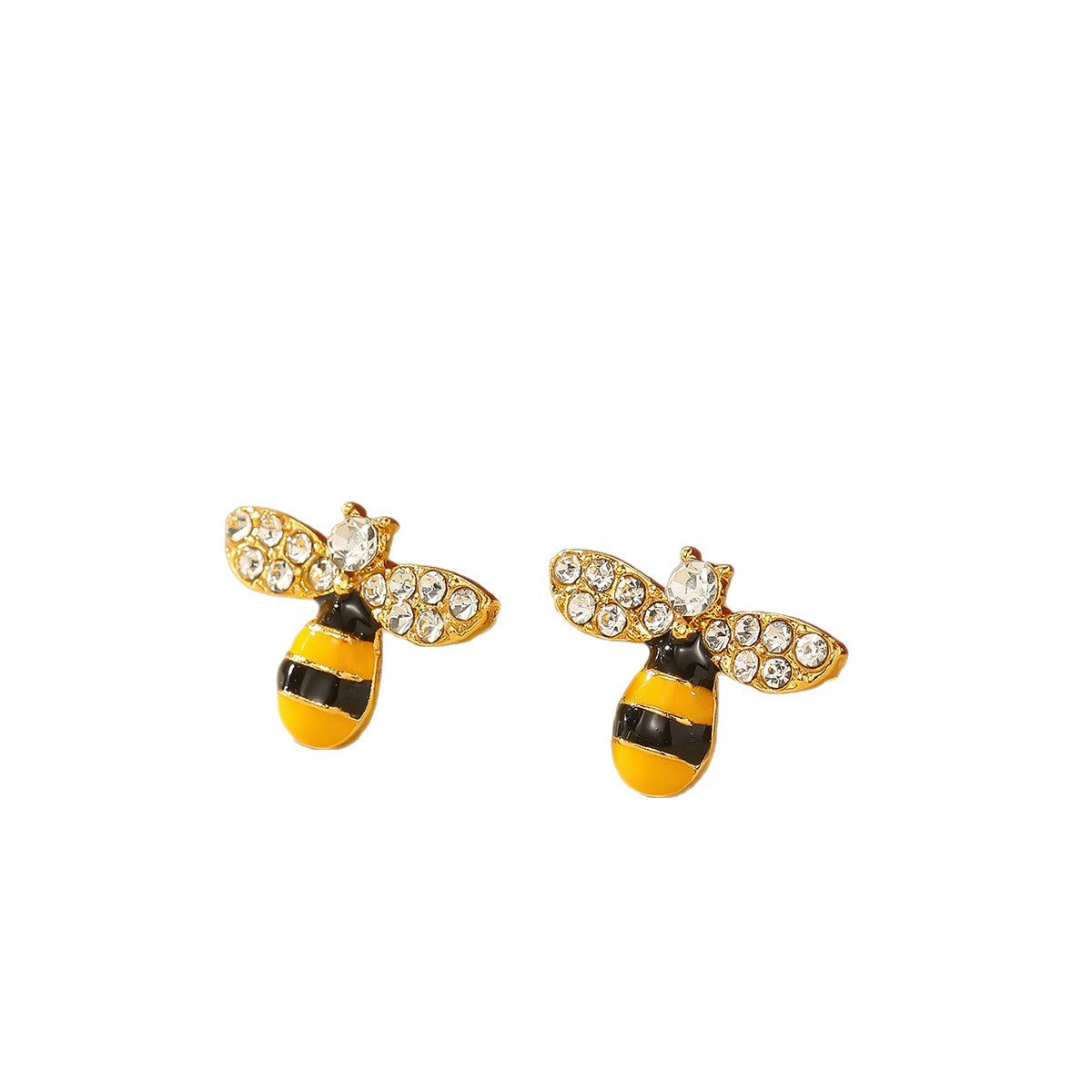 Dainty Cute Honey Bee Stud Earrings