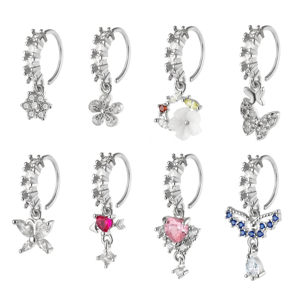 8/10/20pc Dainty Charm Nose Ring Set