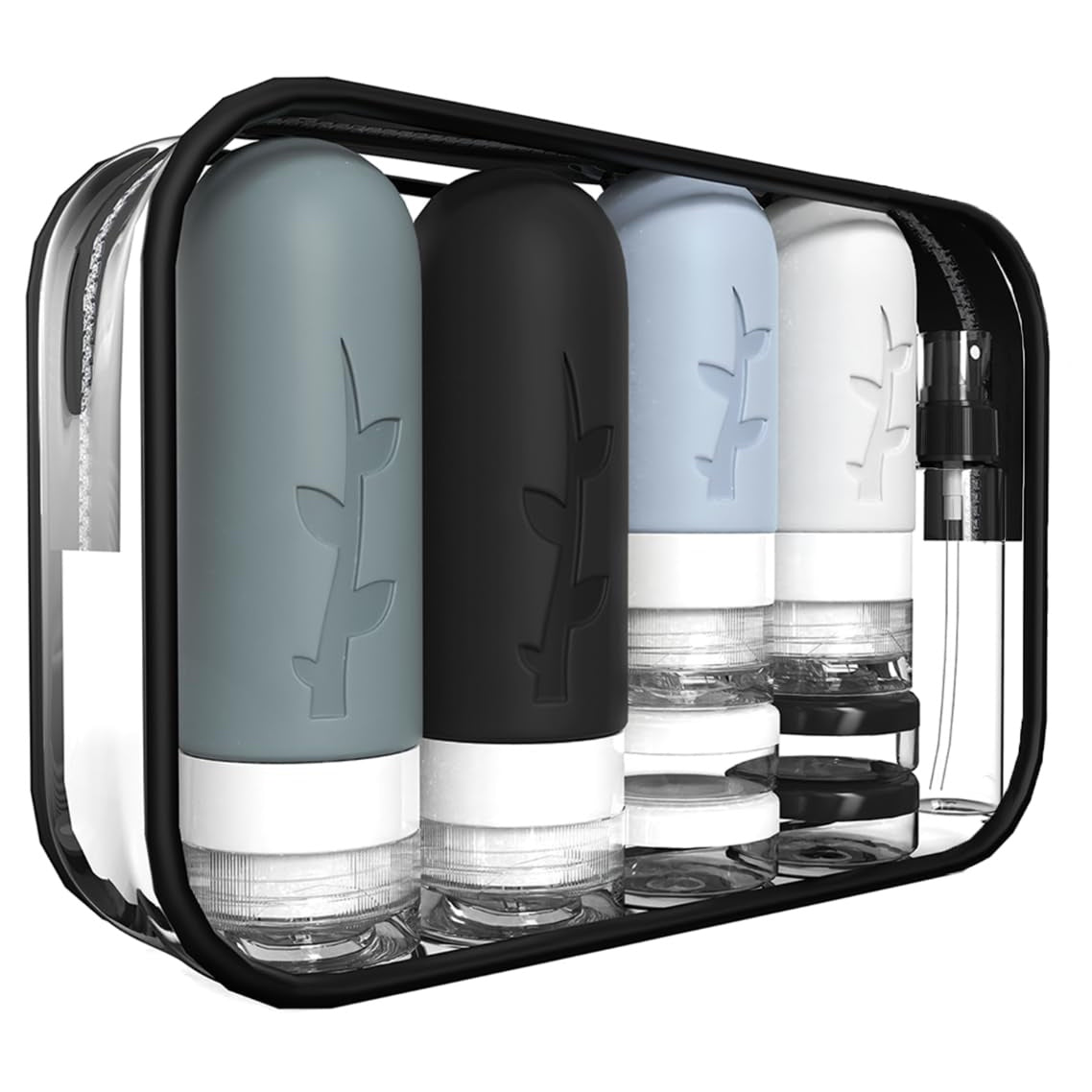 18pc TSA Toiletry Travel Bottles