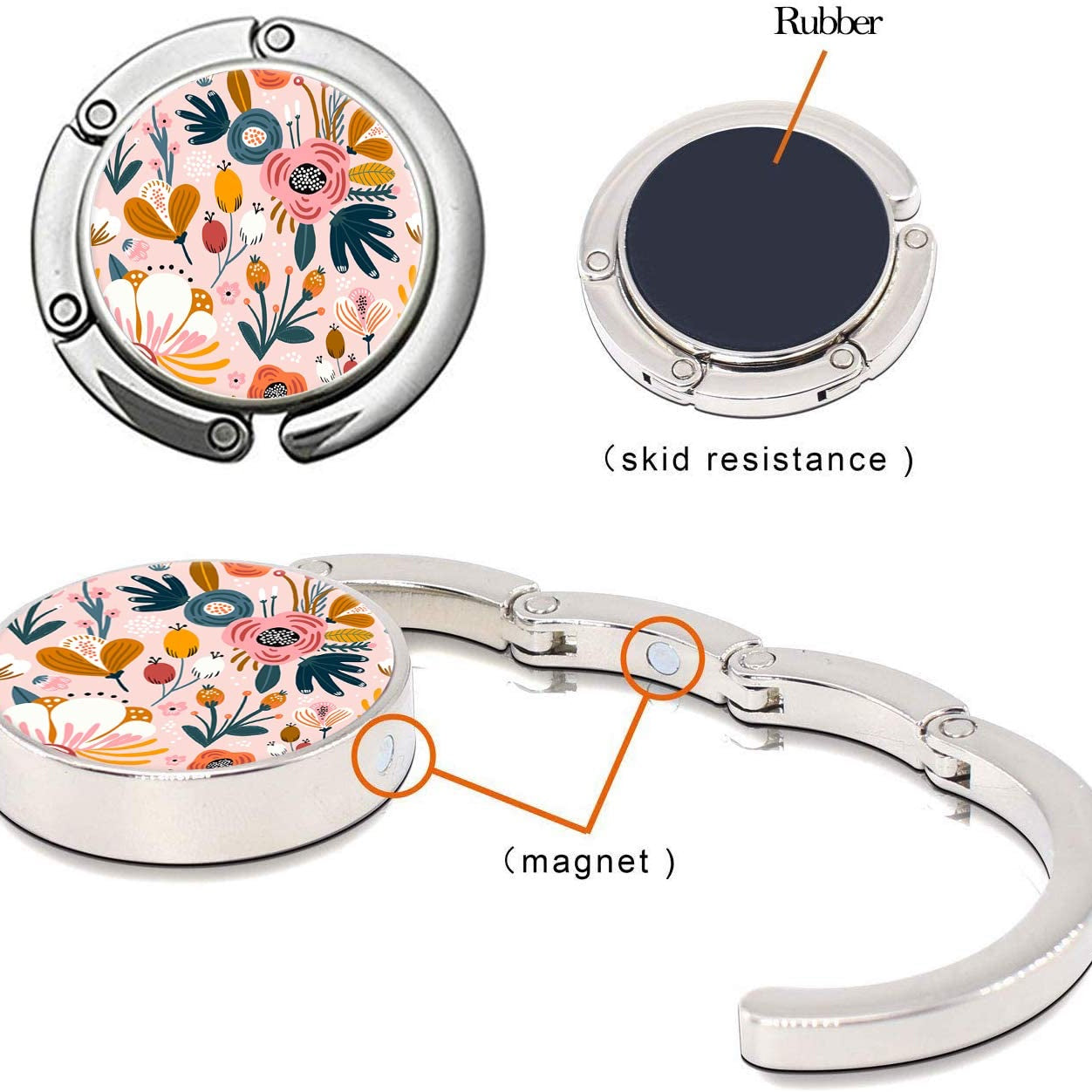 3pc Foldable Purse Table Hanger