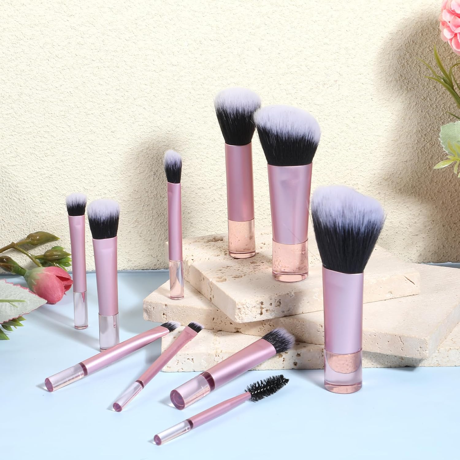 10pc Mini Travel Makeup Brush Set
