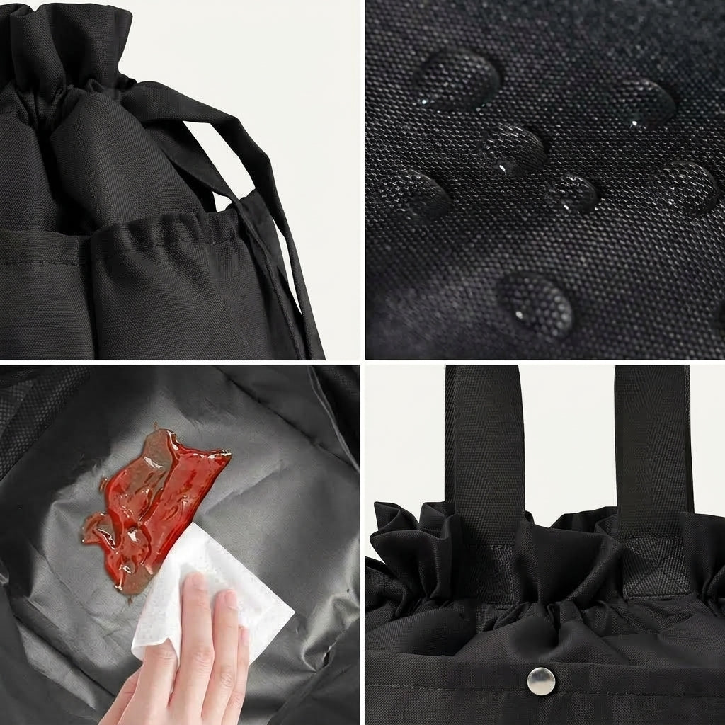 Large Waterproof Drawstring Lunch Bag