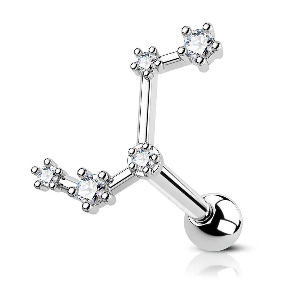 16G Astrology Zodiac Constellation Stud Earrings