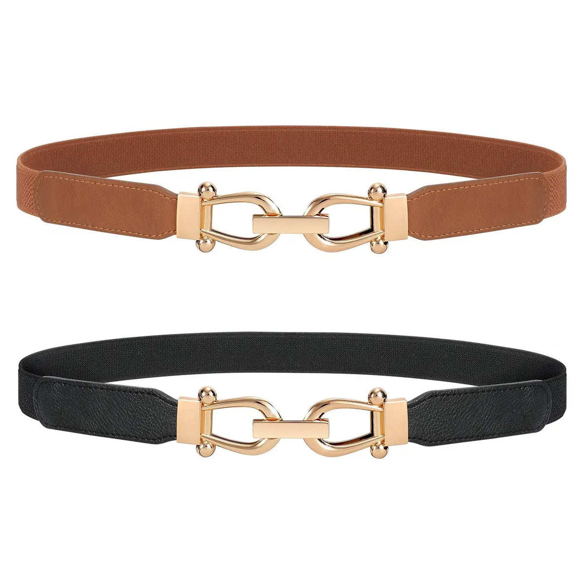 Retro Slim Stretch Waist Belt Set