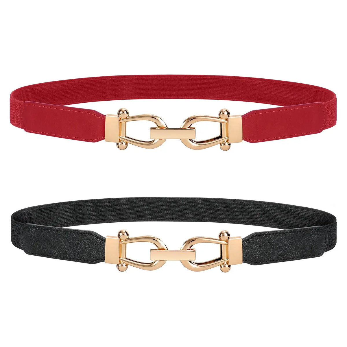 Retro Slim Stretch Waist Belt Set