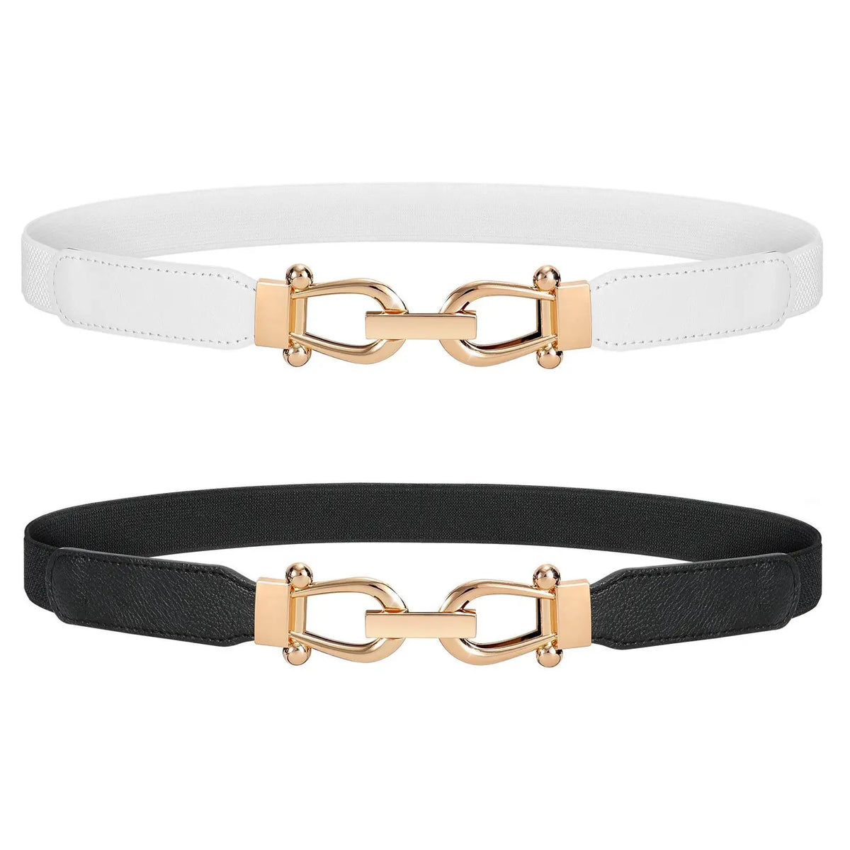 Retro Slim Stretch Waist Belt Set