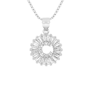 Circle Initial Necklace