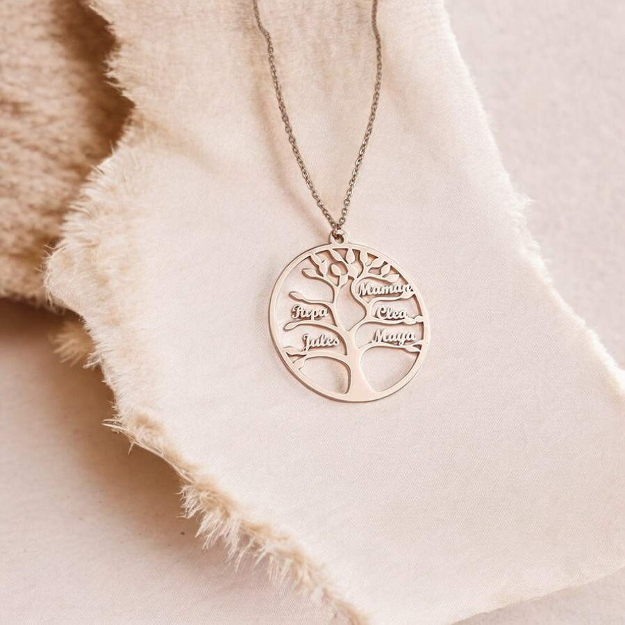 Personalized Names Family Tree Necklace