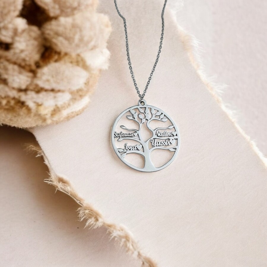 Personalized Names Family Tree Necklace