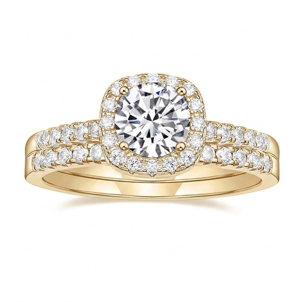 Classy Double Band Pave Ring