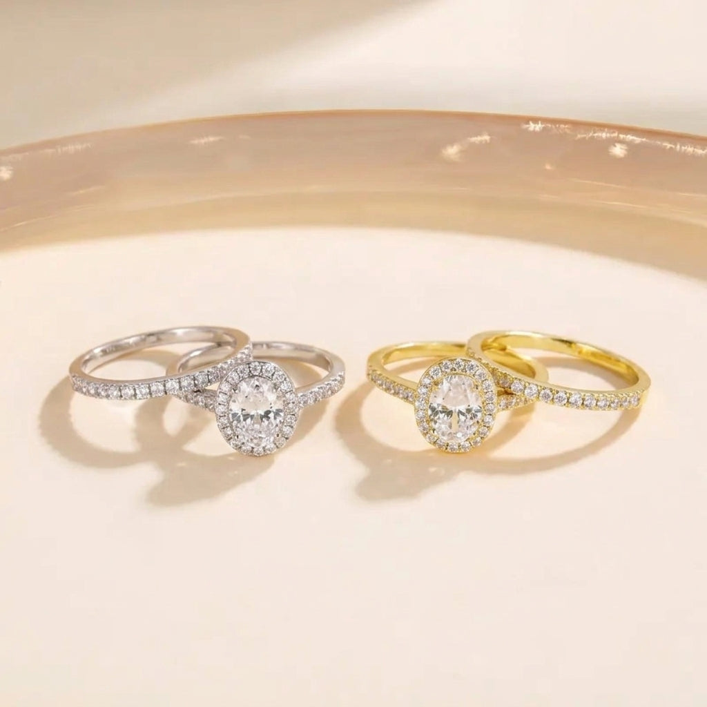 Classy Double Band Pave Ring