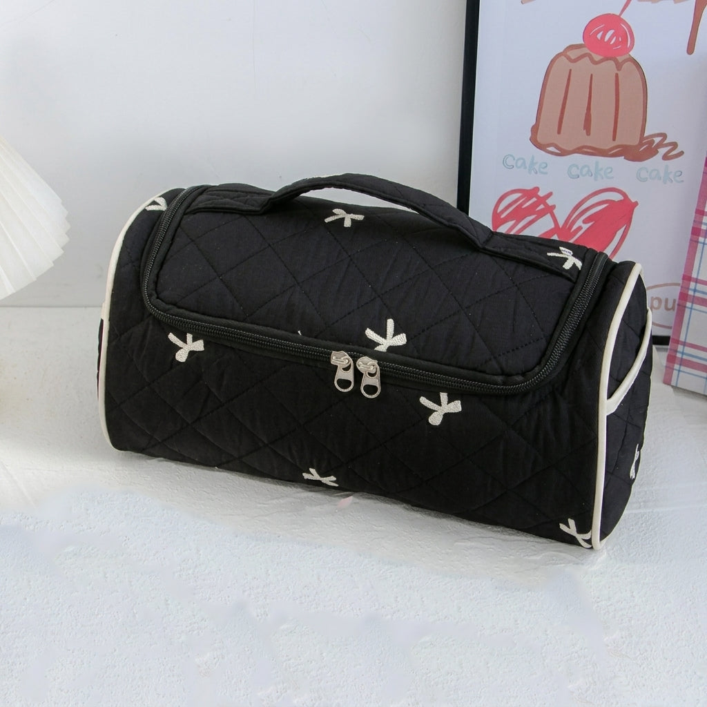 Quilted Cosmetic & Hair Dryer Organizer Bag