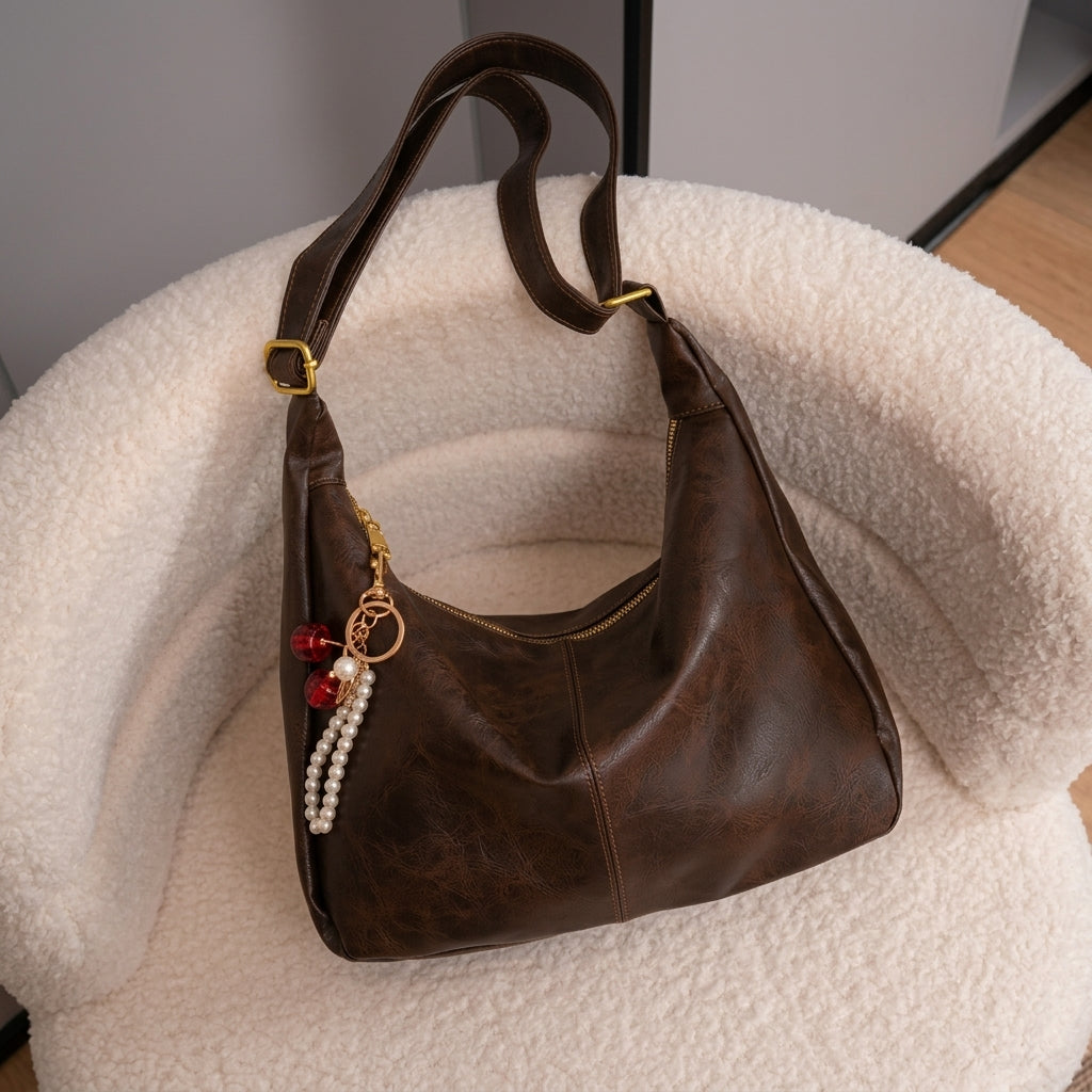 Elegant Crescent Shoulder Bag