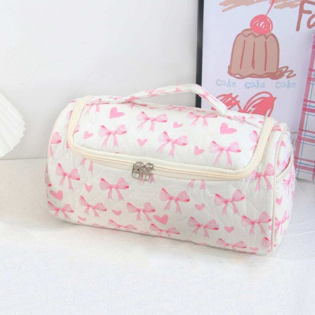 Quilted Cosmetic & Hair Dryer Organizer Bag