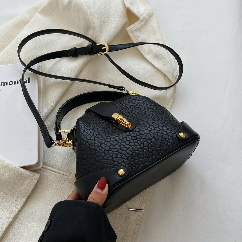 Elegant Pebbled Dome Bag
