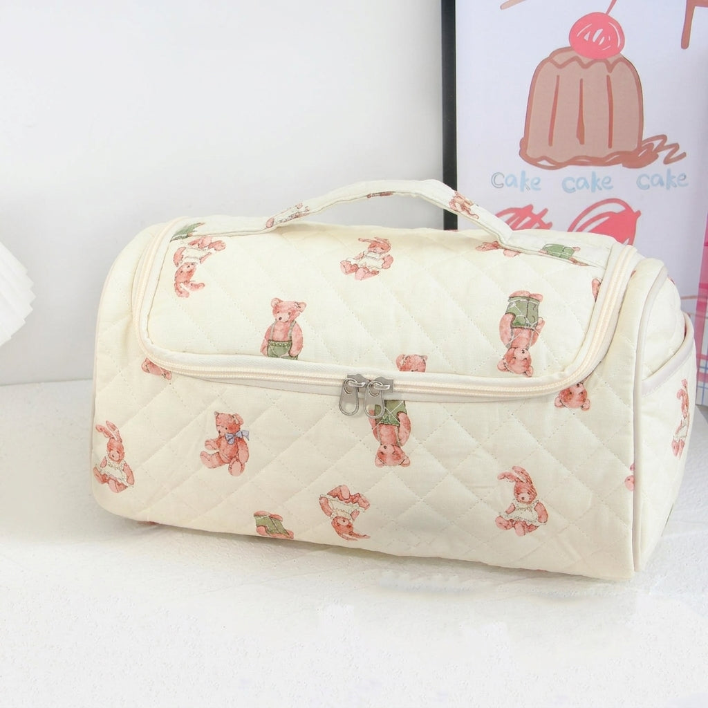Quilted Cosmetic & Hair Dryer Organizer Bag