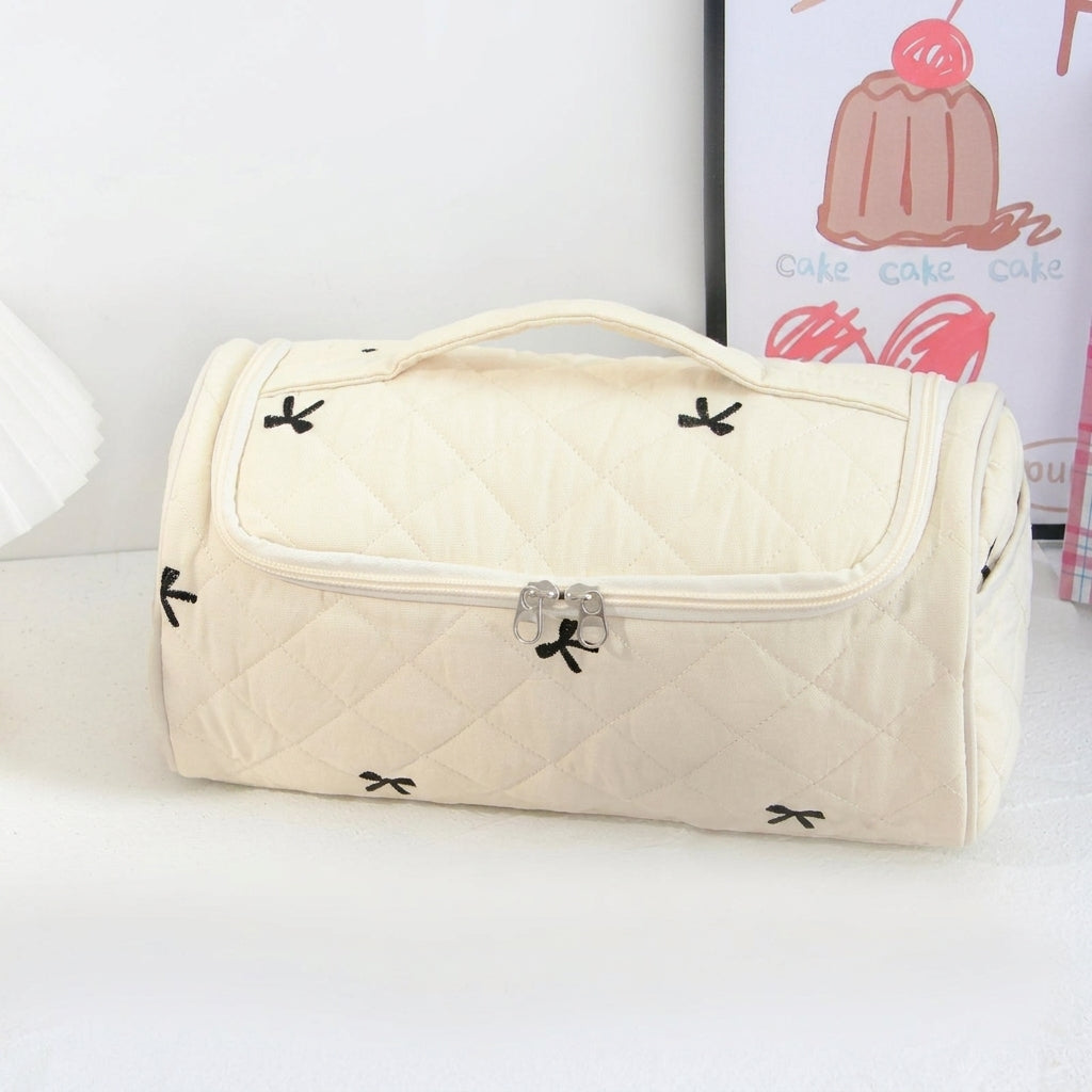 Quilted Cosmetic & Hair Dryer Organizer Bag